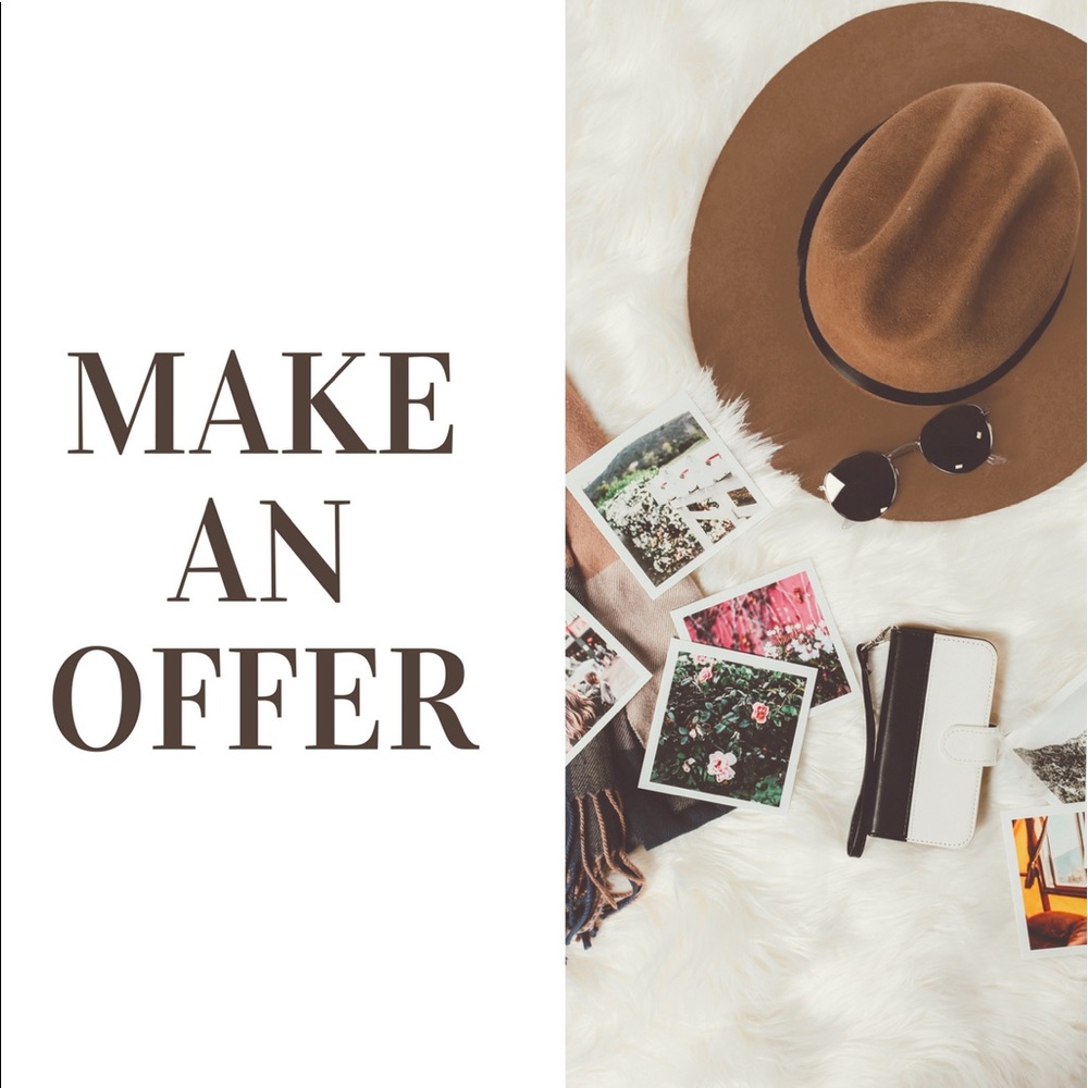 Can’t accept any offers if they aren’t made! :)